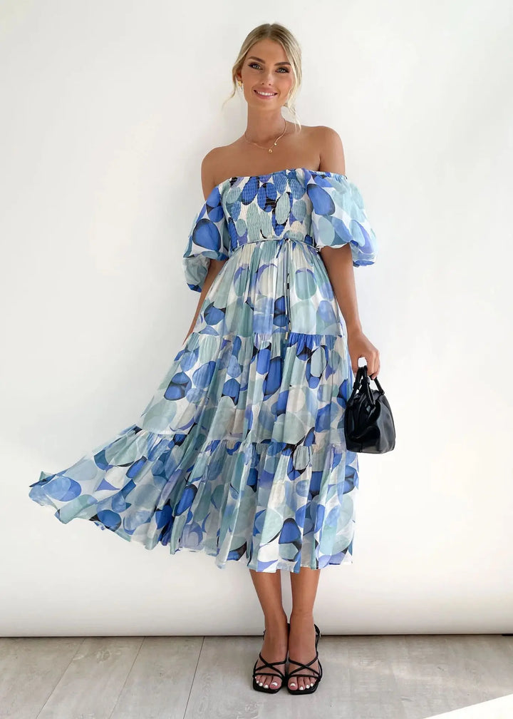 Celeste Off-Shoulder Maxikleid