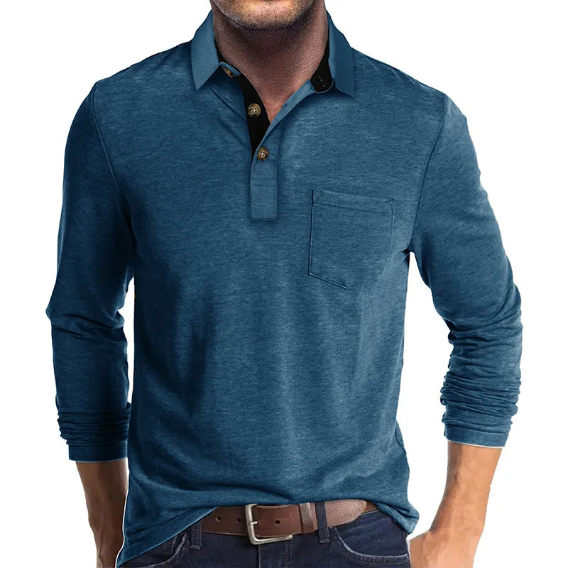 Diedrich Classic Monochrome Long Sleeve Dress Shirt