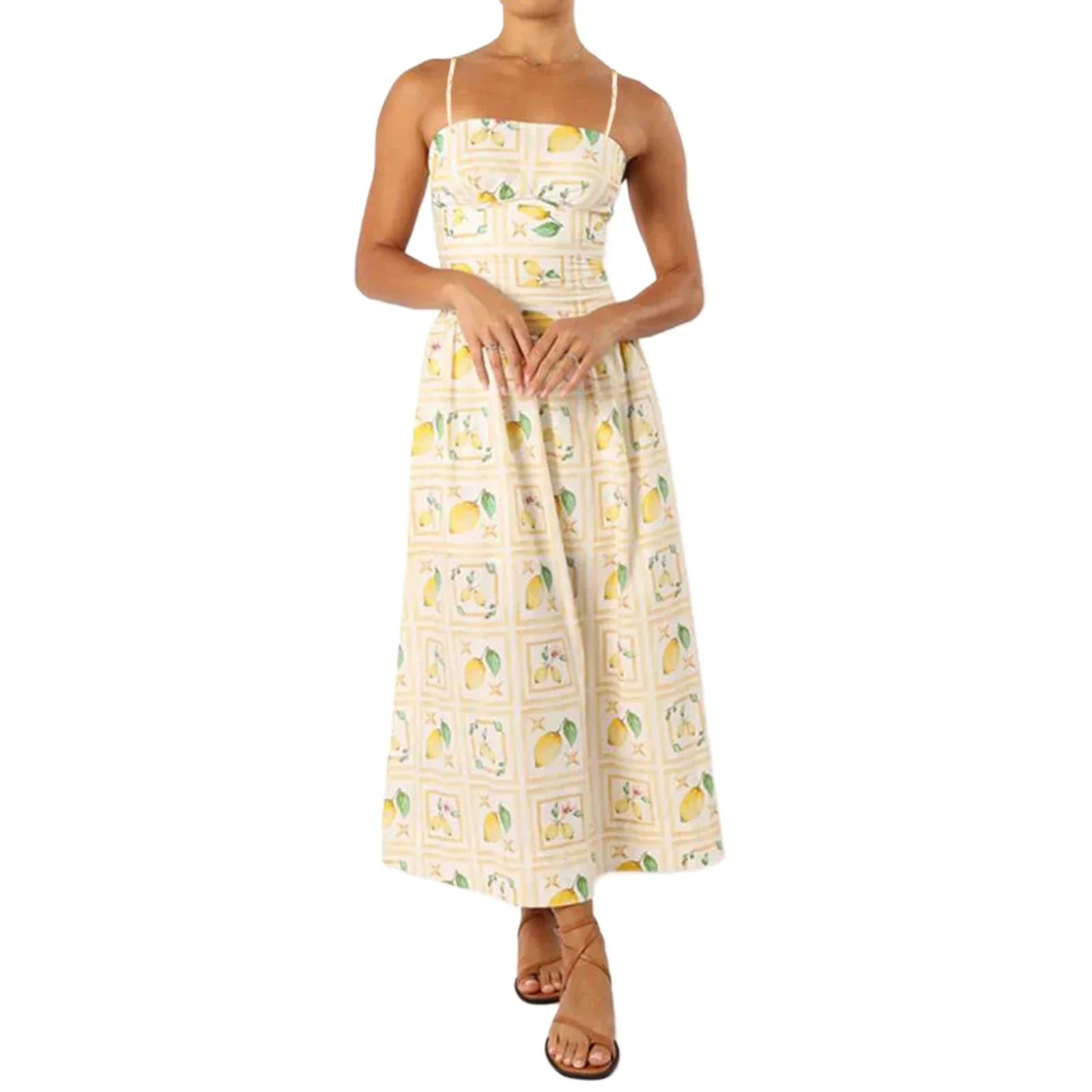 Sorrento Zitronen Maxikleid