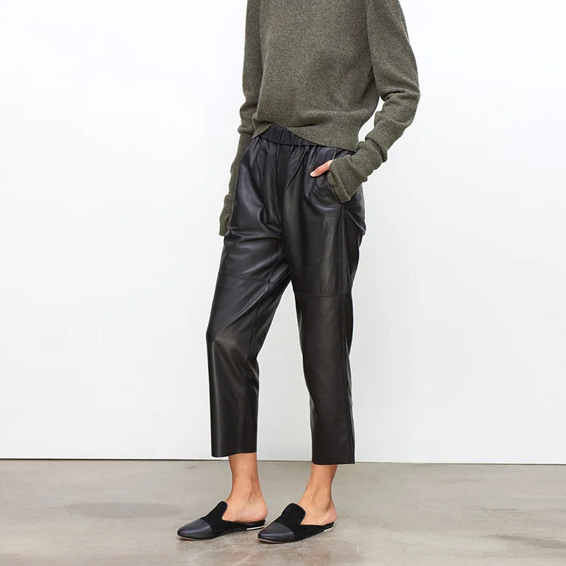 Ylvara™ | Lederhose im Harem-Stil