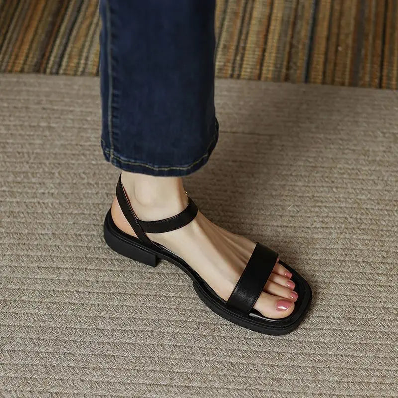 Wirenth | Klassische flache Sandalen