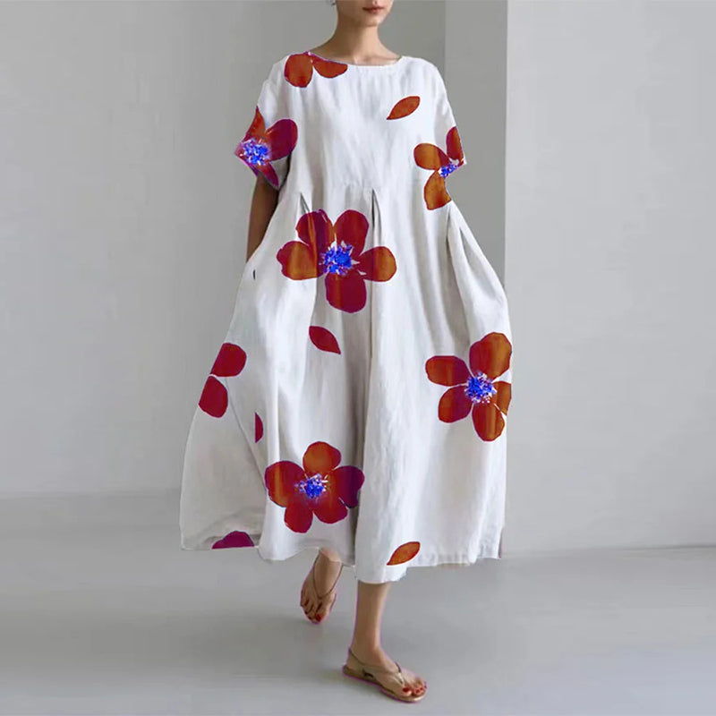 Isla – Boho-Blumenkleid mit weitem Schnitt