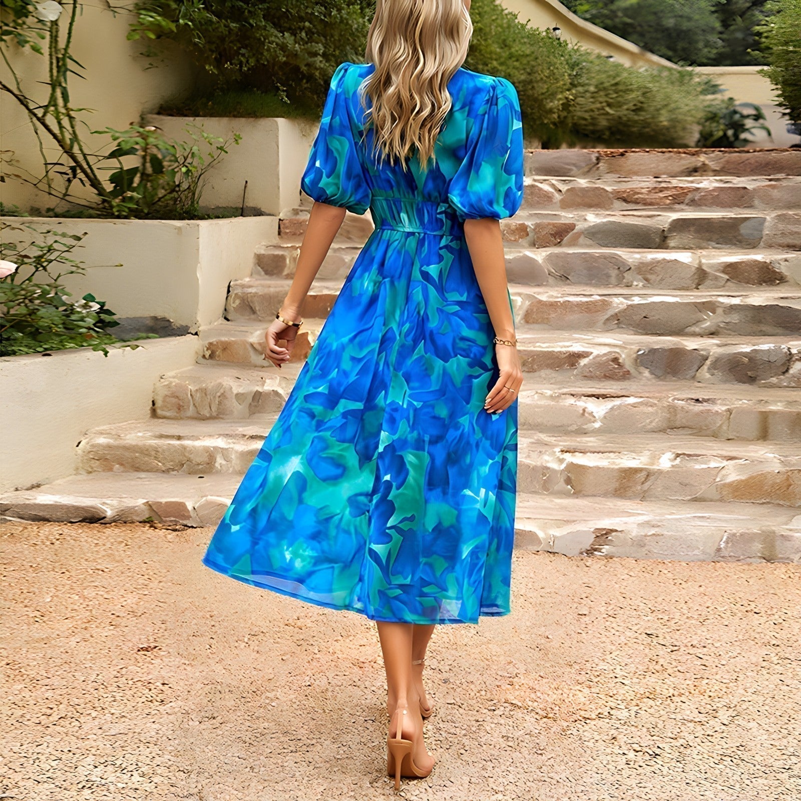 Sorina™ | Kleid mit Gartenmuster
