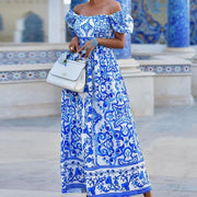 Isla Off-Shoulder Maxikleid
