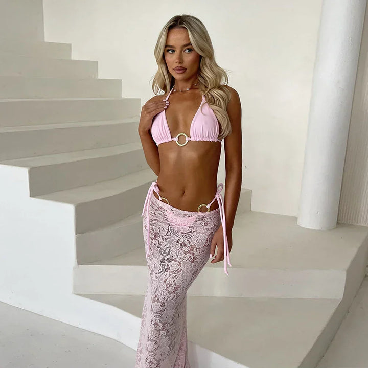 Celestia | Langes Kleid mit Bikini-Set für den Sommer