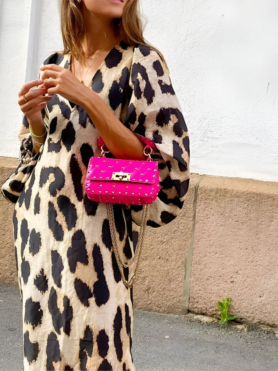 Silvie Bold Leopard Print Dress