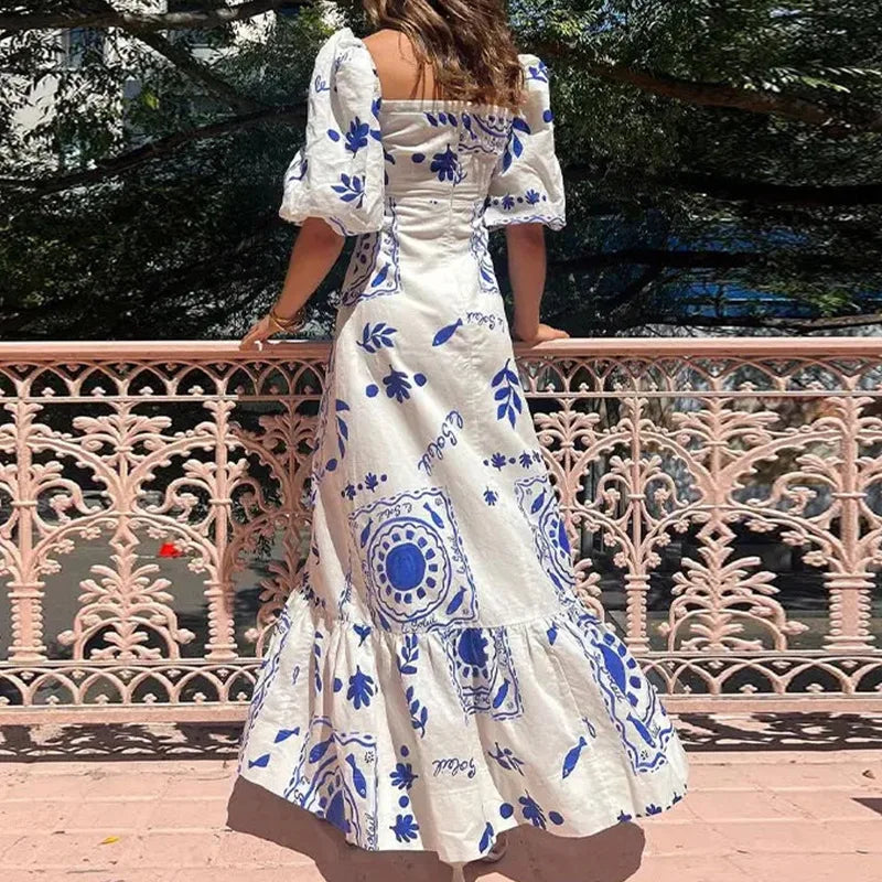 Elara Falten Maxikleid