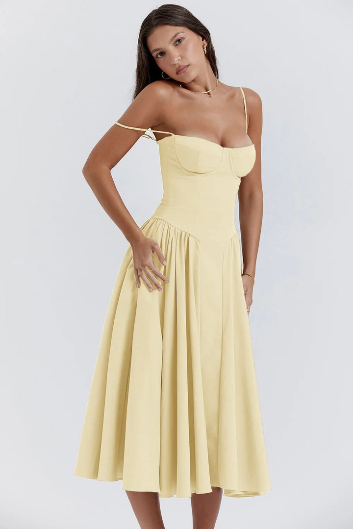 Michaela – Ärmelloses Midikleid