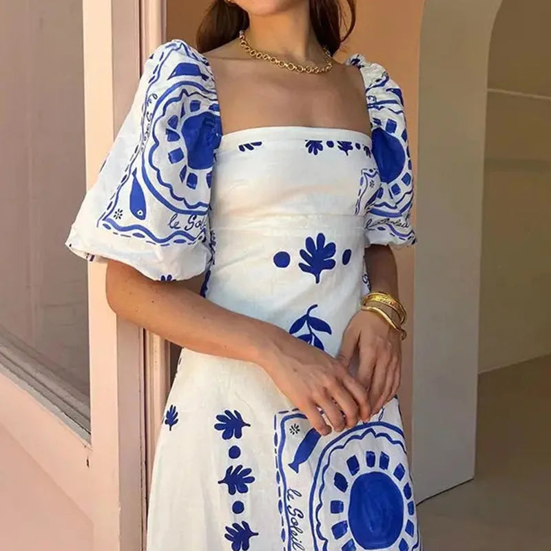 Elara Falten Maxikleid
