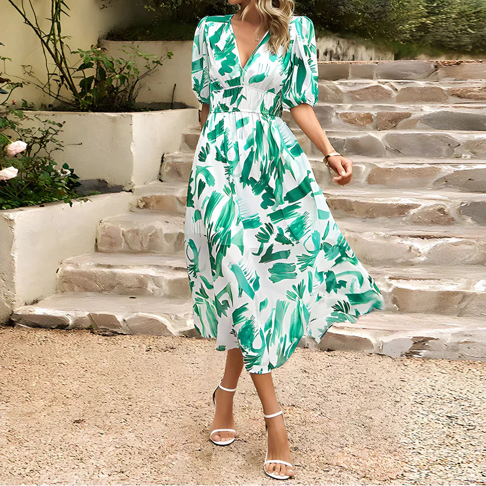 Constança – Gemustertes Midikleid
