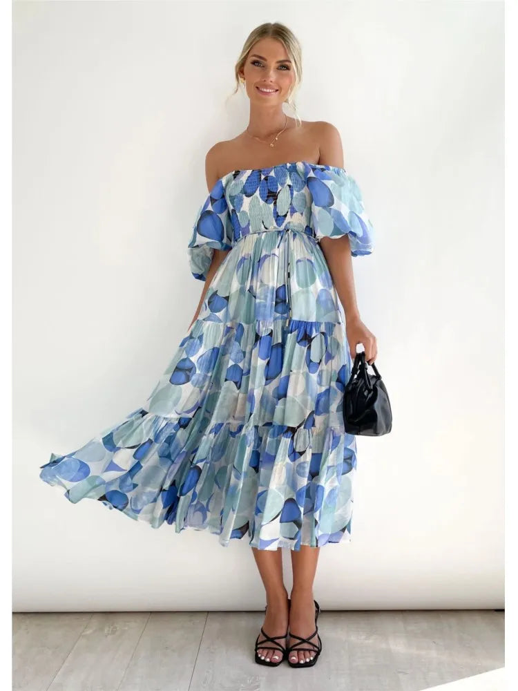 Celeste Off-Shoulder Maxikleid