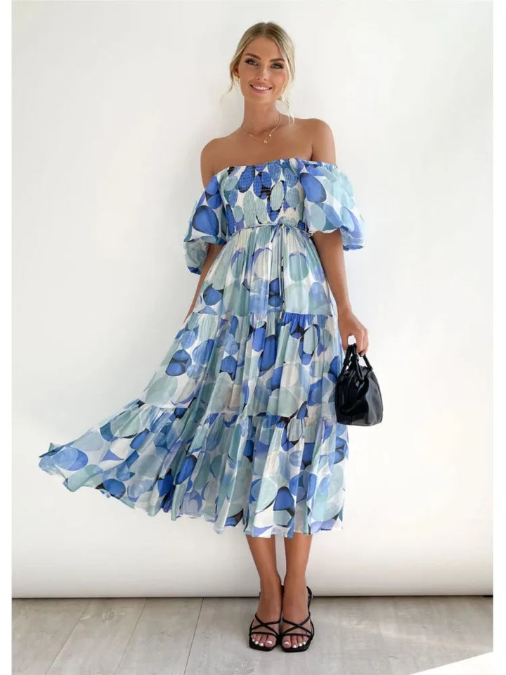 Celeste Off-Shoulder Maxikleid