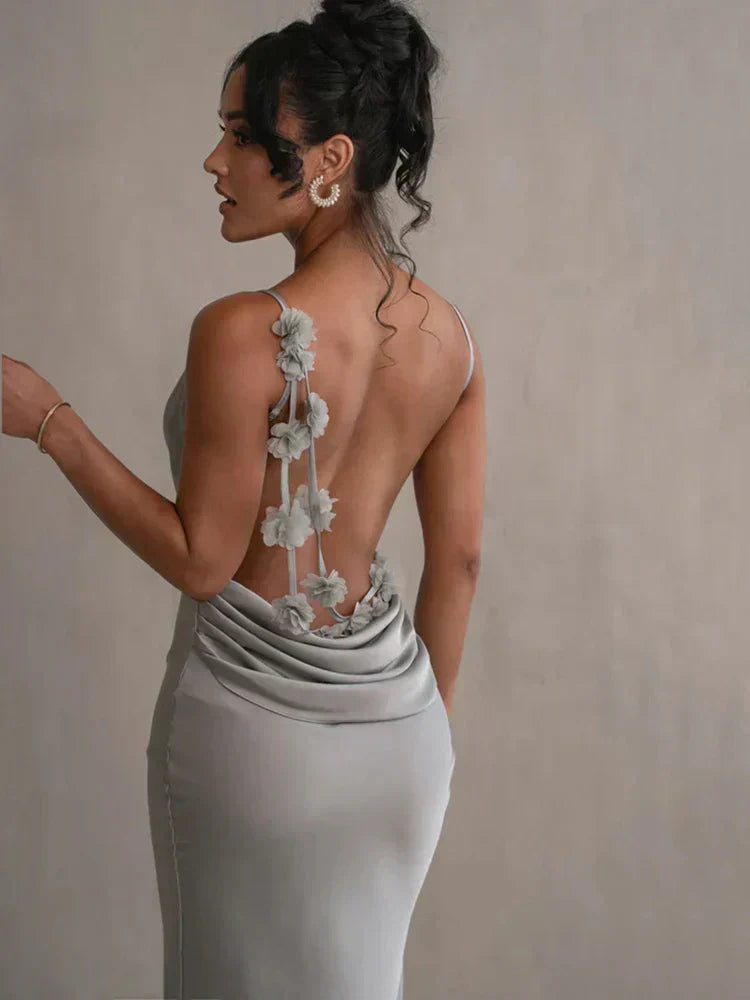 Pauline Elegant Backless Maxi Dress for Special Evenings
