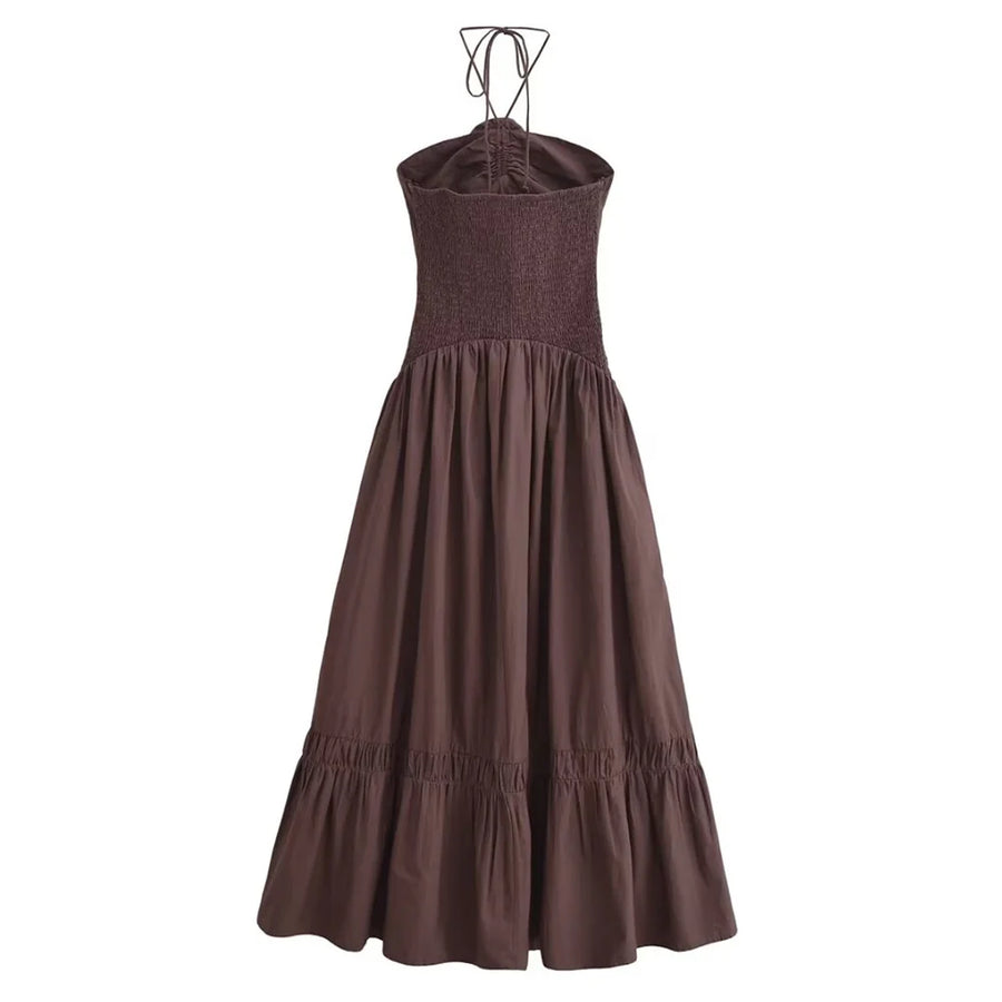 Vivienne Figure-Flattering Poplin Seam Dress
