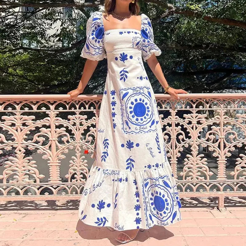 Elara Falten Maxikleid