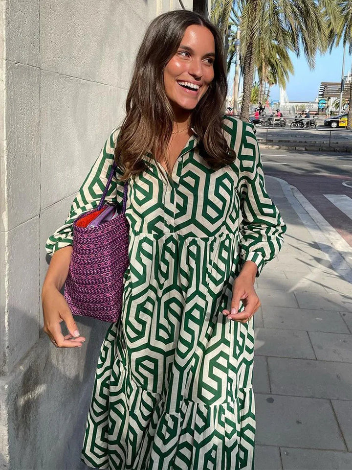 Thalia | Langarm Hemdblusenkleid