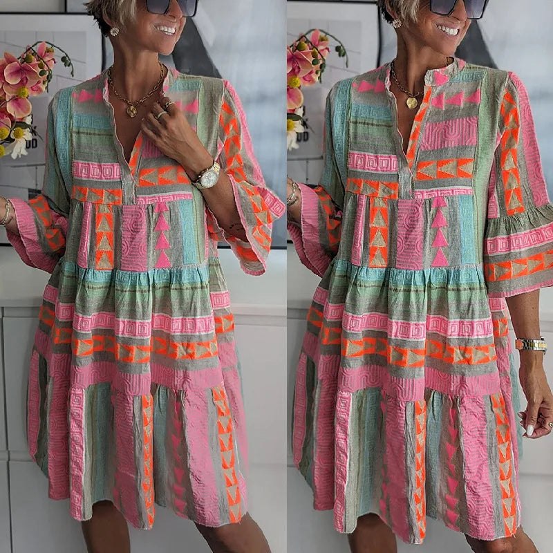 Kiki Elegant Spring-Midi Dress