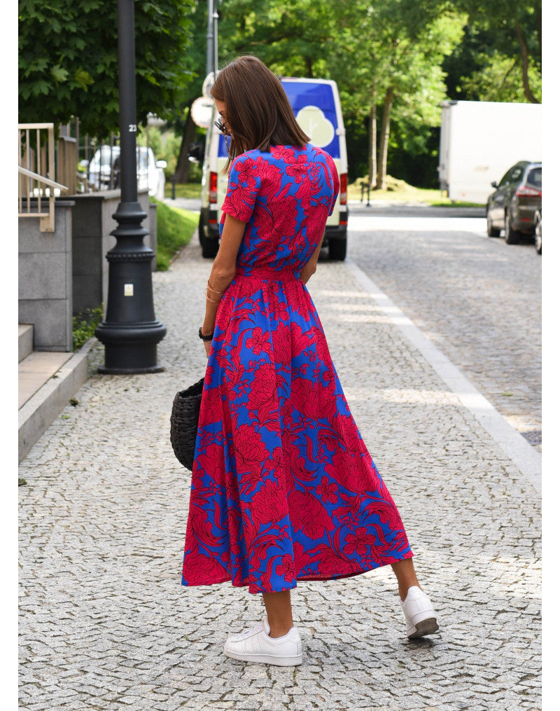 Nadia Print Elegant Dress