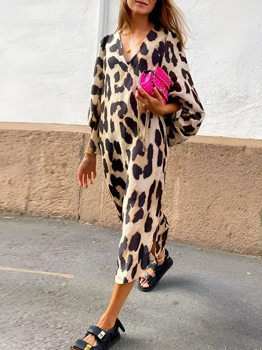 Silvie Bold Leopard Print Dress