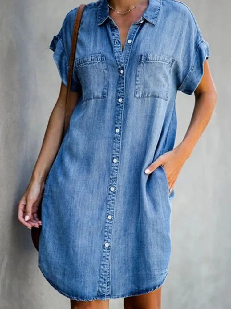 Jessa | Zeitloses Denim-Kleid