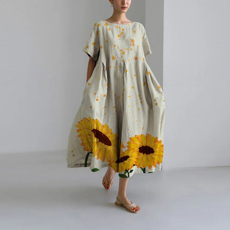 Isla | Boho-Blumenkleid mit weitem Schnitt