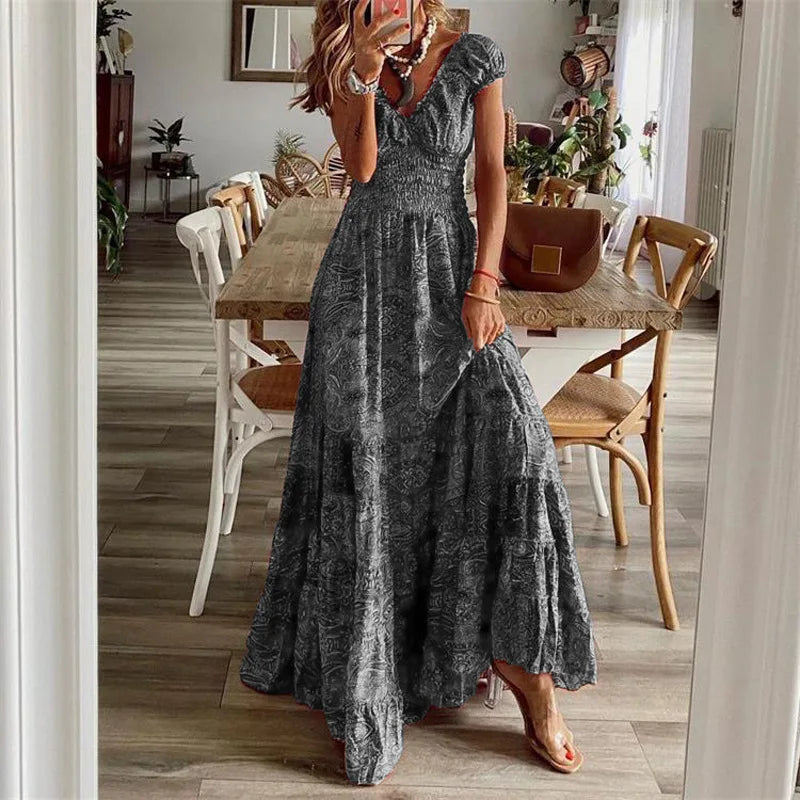 Zara | Retro Blumen Swing Kleid