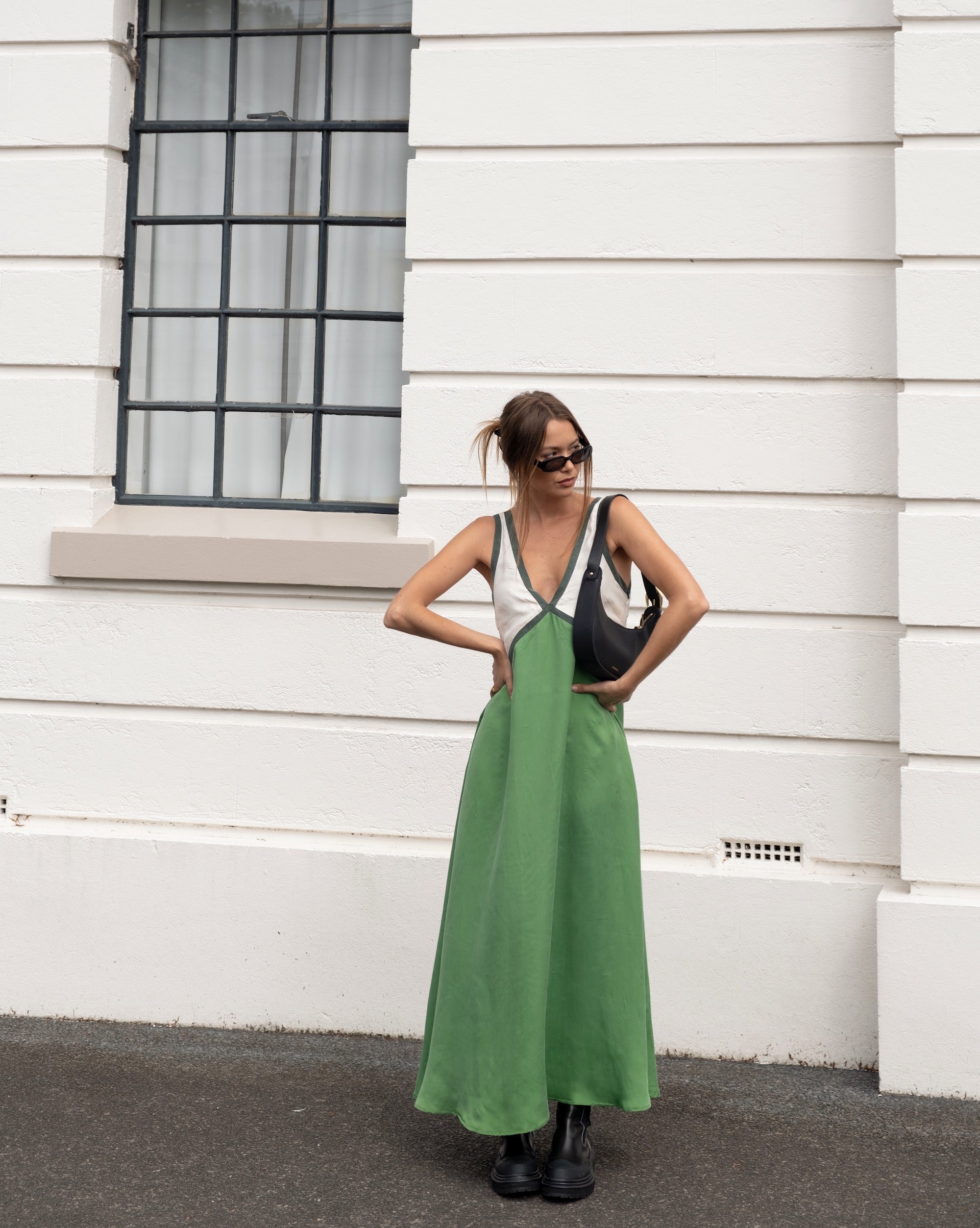 Jacky – Leichtes Maxikleid mit V-Ausschnitt