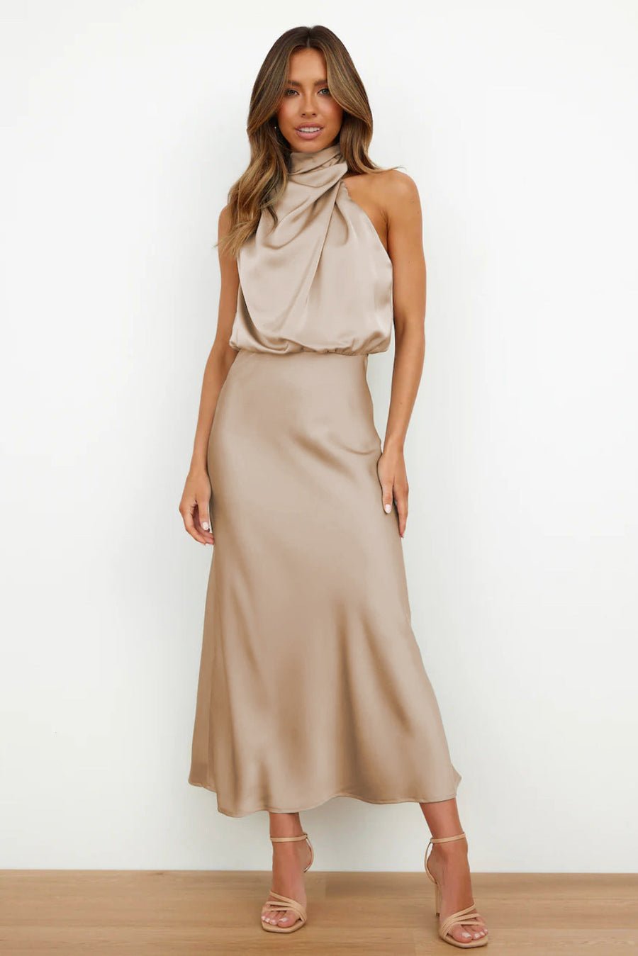 Selina Elegant Satin Dress