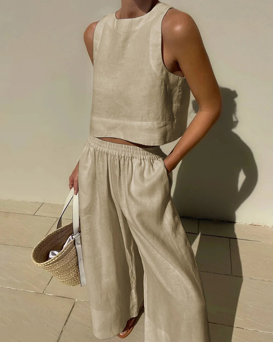 Anvika Minimalist Summer Two-Piece Set