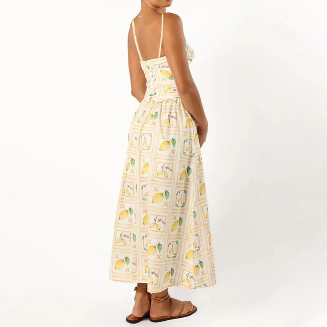 Sorrento Zitronen Maxikleid