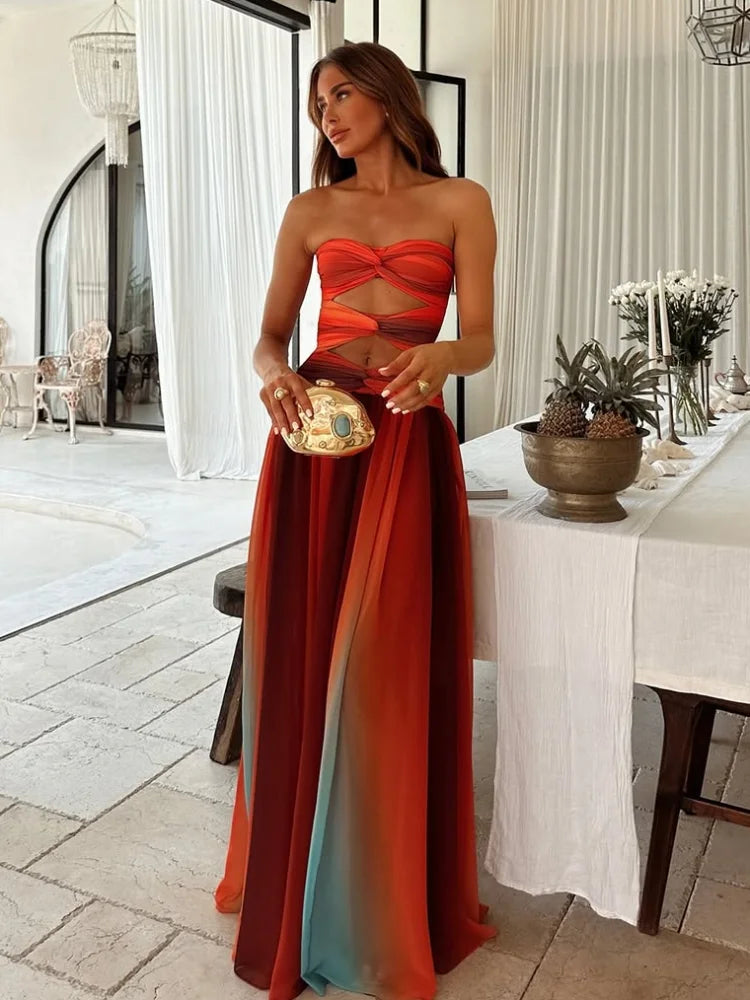 Jaycee - Zeitloses Slim-Fit Maxikleid