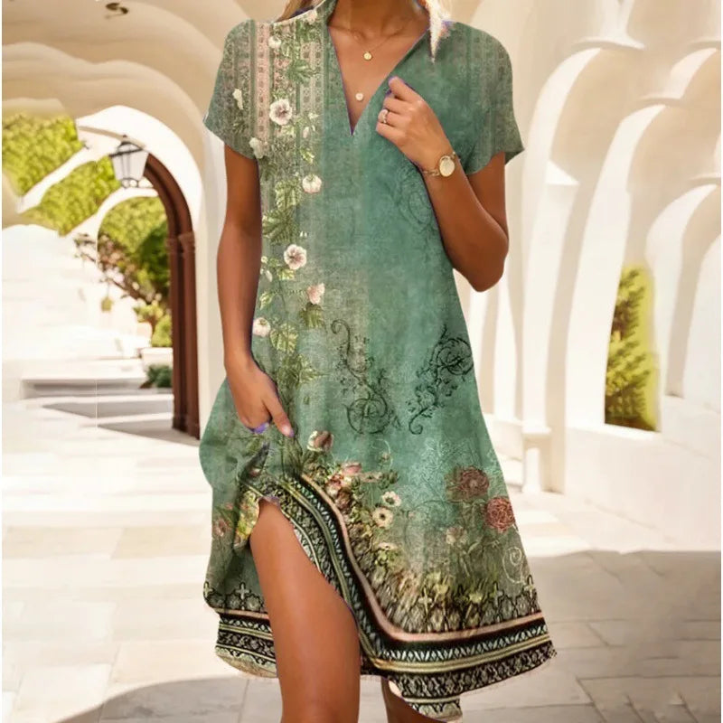 Maravella™ Vintage Boho Urlaubskleid