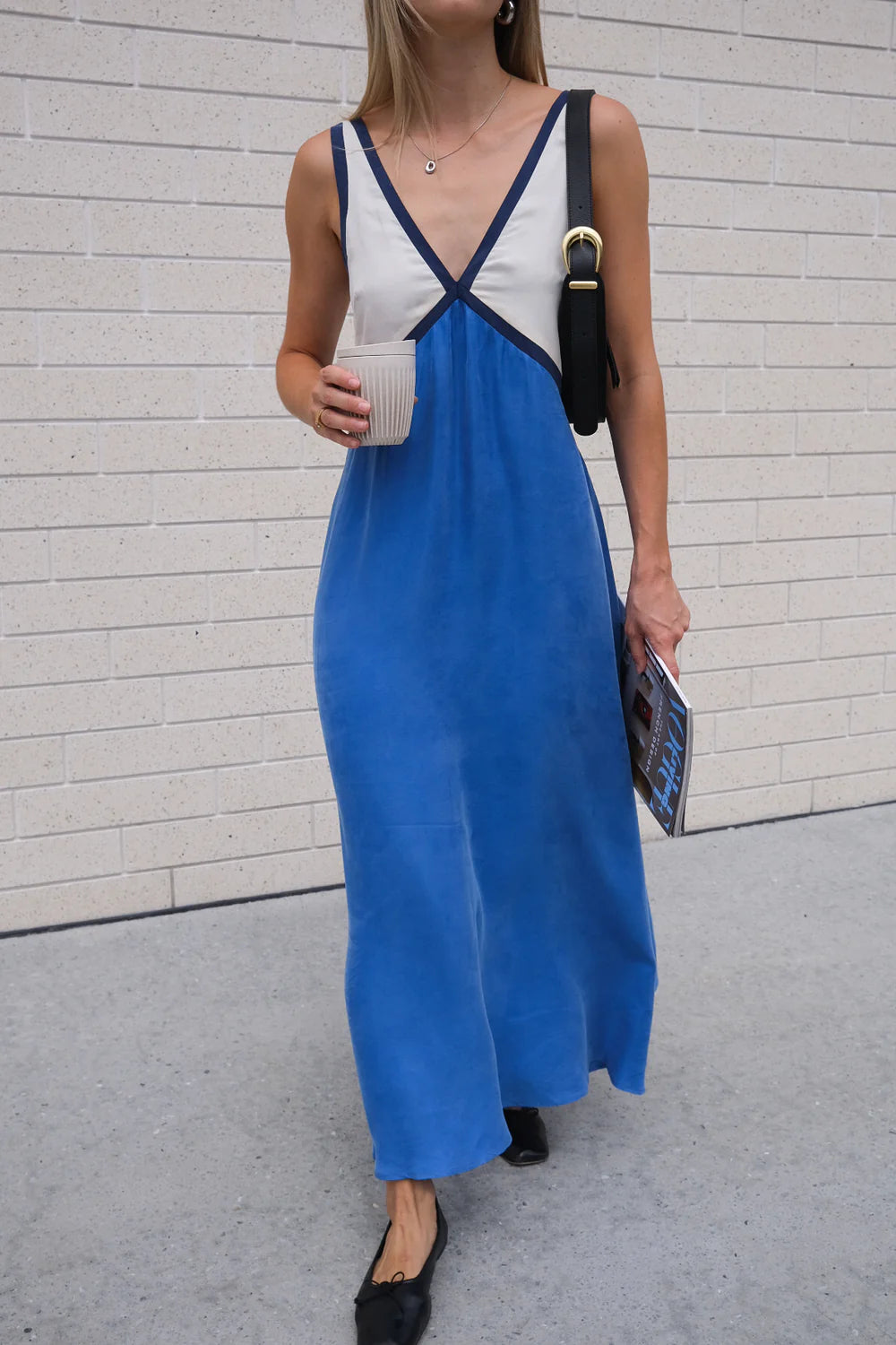 Jacky – Leichtes Maxikleid mit V-Ausschnitt
