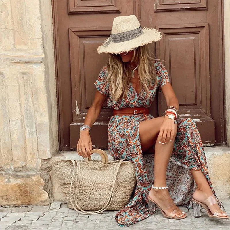 Luna® – Elegantes Boho-Maxikleid
