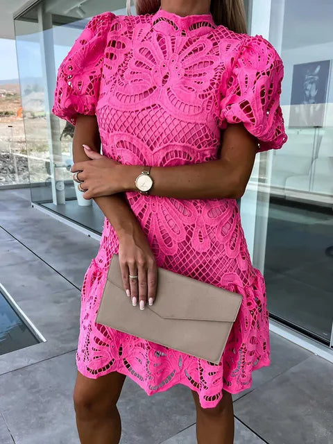 Marissa Lace Embroidered Dress