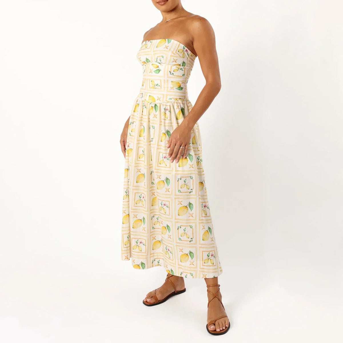 Sorrento Zitronen Maxikleid