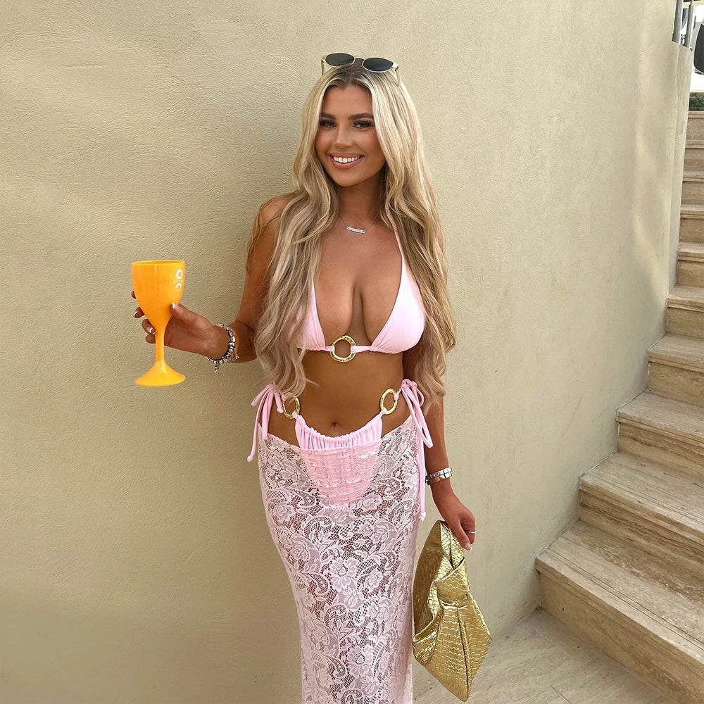 Celestia | Langes Kleid mit Bikini-Set für den Sommer