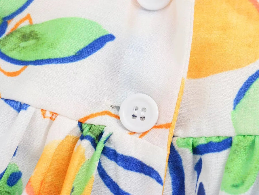 Marseille Lemon Midi Dress