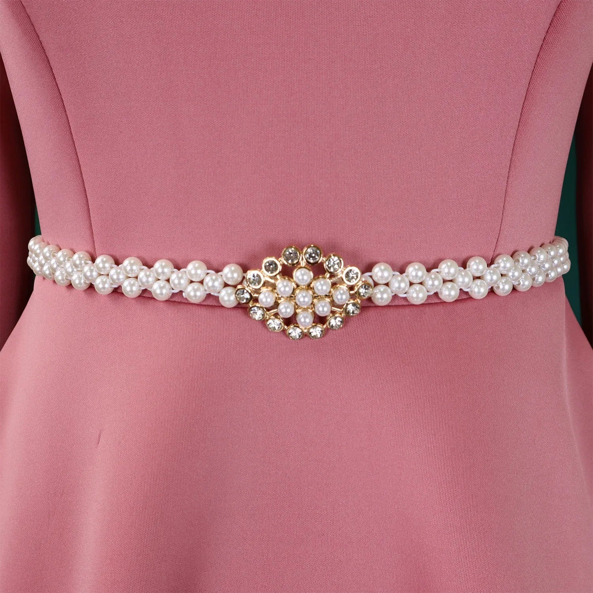 Alessia | Faltenwurf Maxi-Kleid in A-Linie mit Gürtel