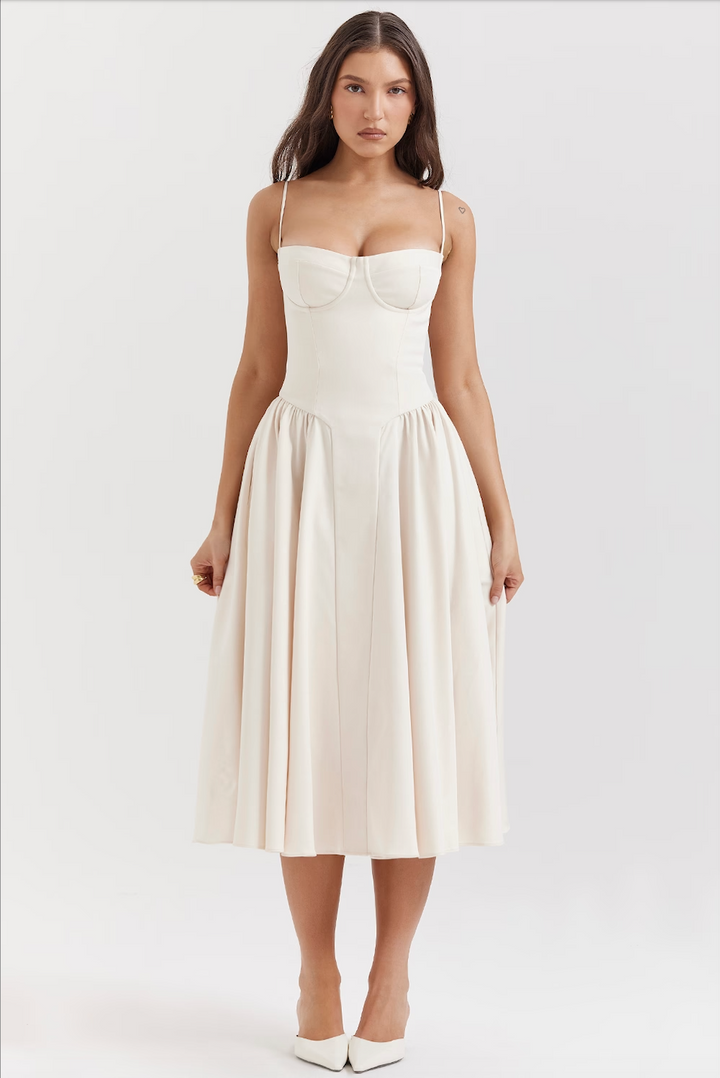 Michaela – Ärmelloses Midikleid
