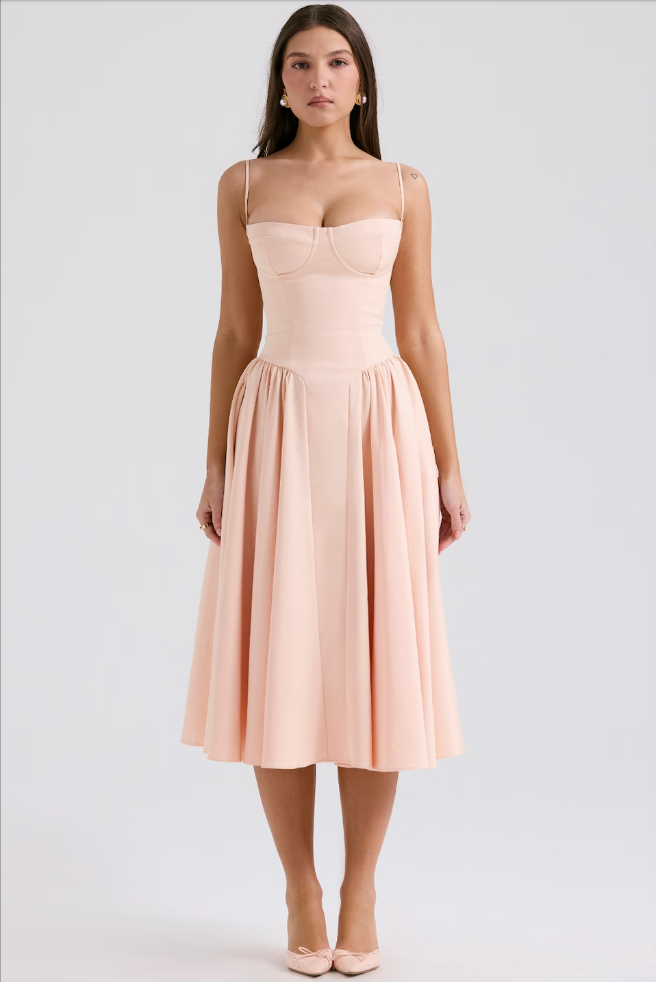 Michaela | Ärmelloses Midikleid
