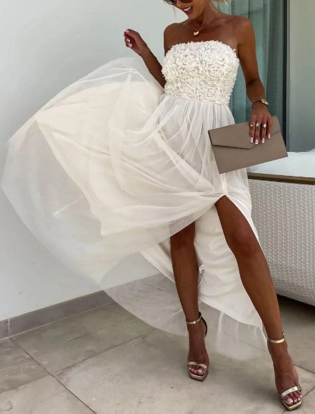 Dorothy One-Shoulder Flowing Maxi Dress
