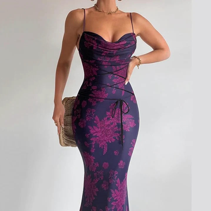 Fiorella™ | Maxikleid mit Raffungen und Schlitz