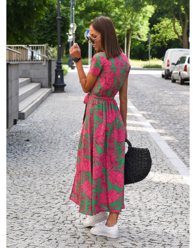 Nadia Print Elegant Dress