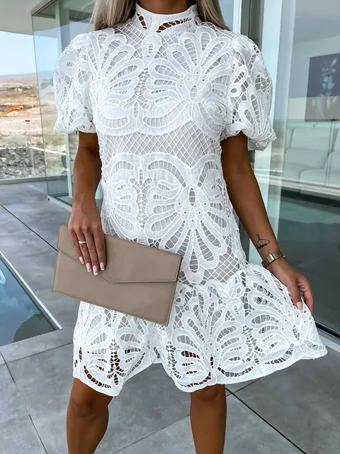 Marissa Embroidered Lace Dress
