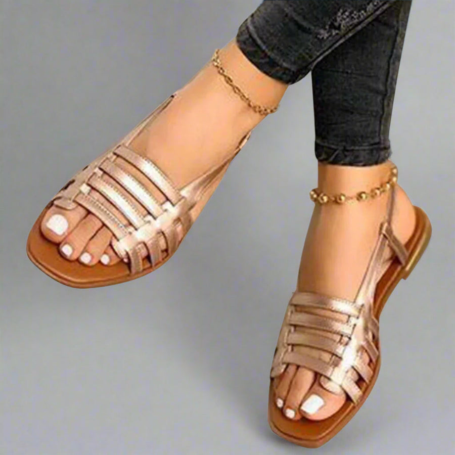 Leya Comfort Strappy Open-Toe Adjustable-Strap Sandals