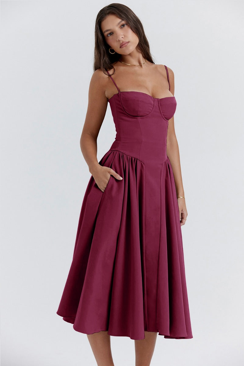 Michaela – Ärmelloses Midikleid