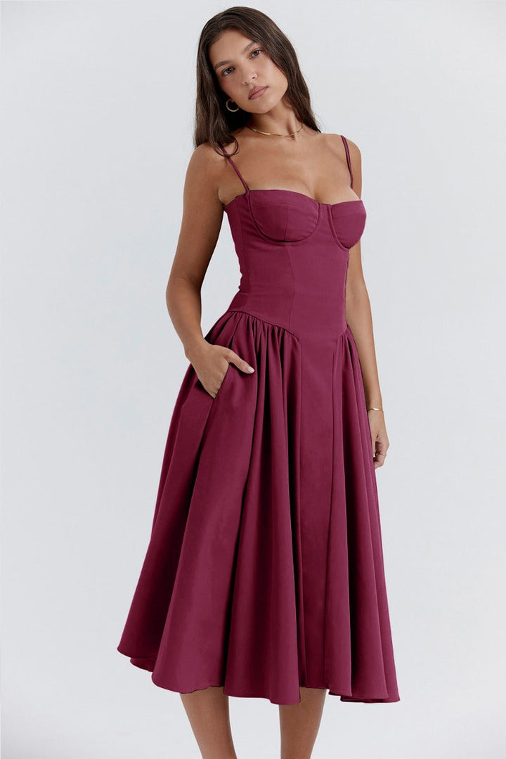 Michaela – Ärmelloses Midikleid