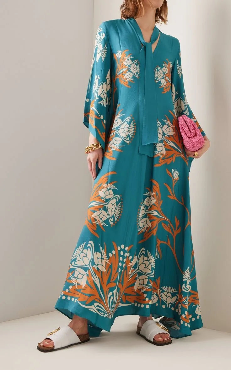 Sculpted Elegance™ Geblümtes Maxikleid