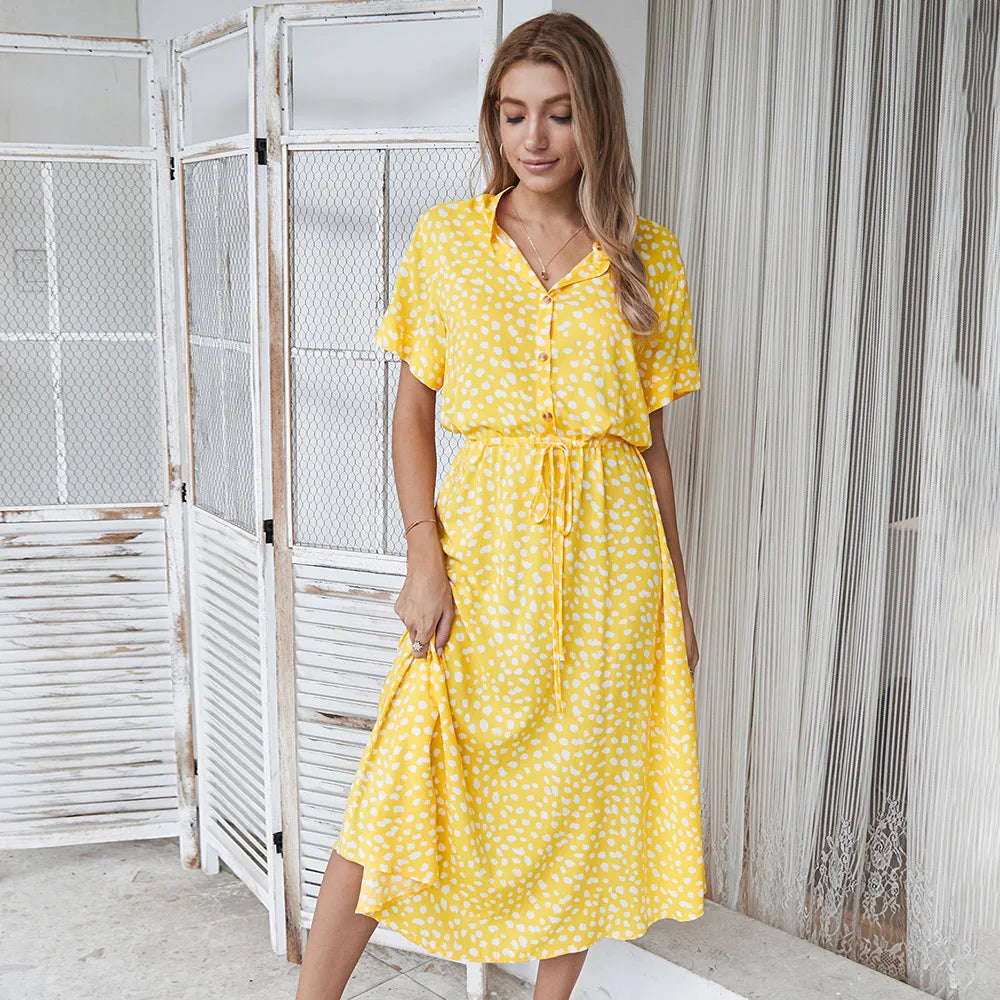 Florienne™ Vintage-Hemdkleid mit Taillengürtel